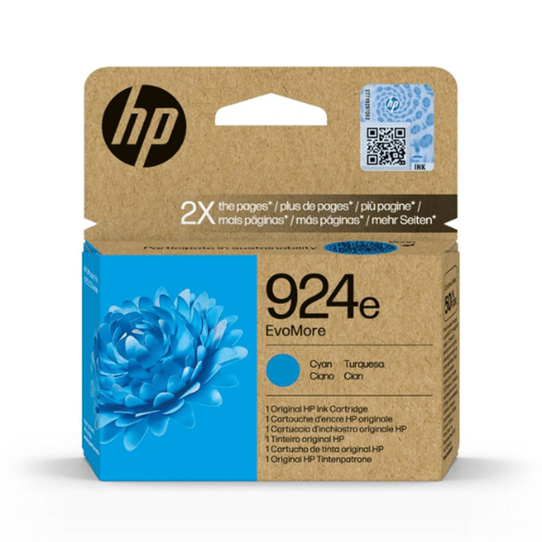 HP 924e EvoMore Cyan High Capacity Ink Cartridge