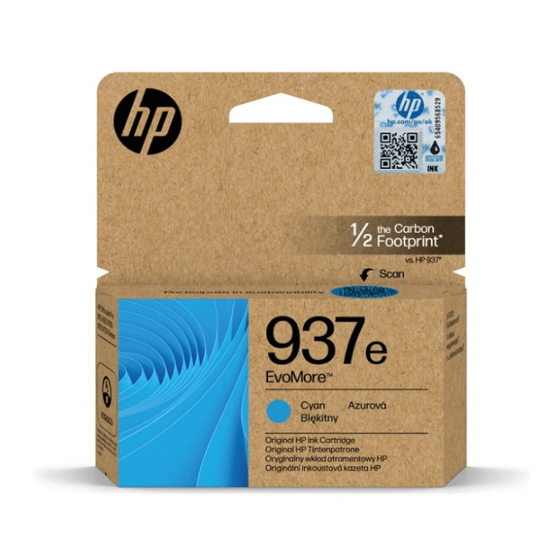 HP 937e EvoMore Cyan High Capacity Ink Cartridge
